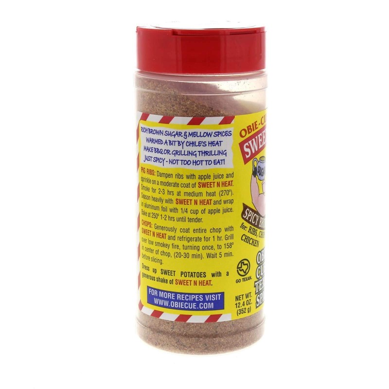 Obie-Cue's Sweet N' Heat Rub 12.4oz