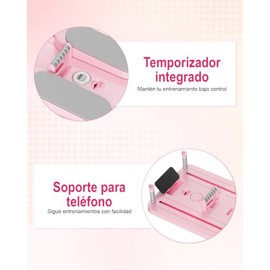 Spopal 9 En 1 Multifuncional Tabla de Pilates, 13Pcs, Temporizador,Plegable | Tabla Multifuncional para Abdominales, Regulador de Tensión y Soporte, I