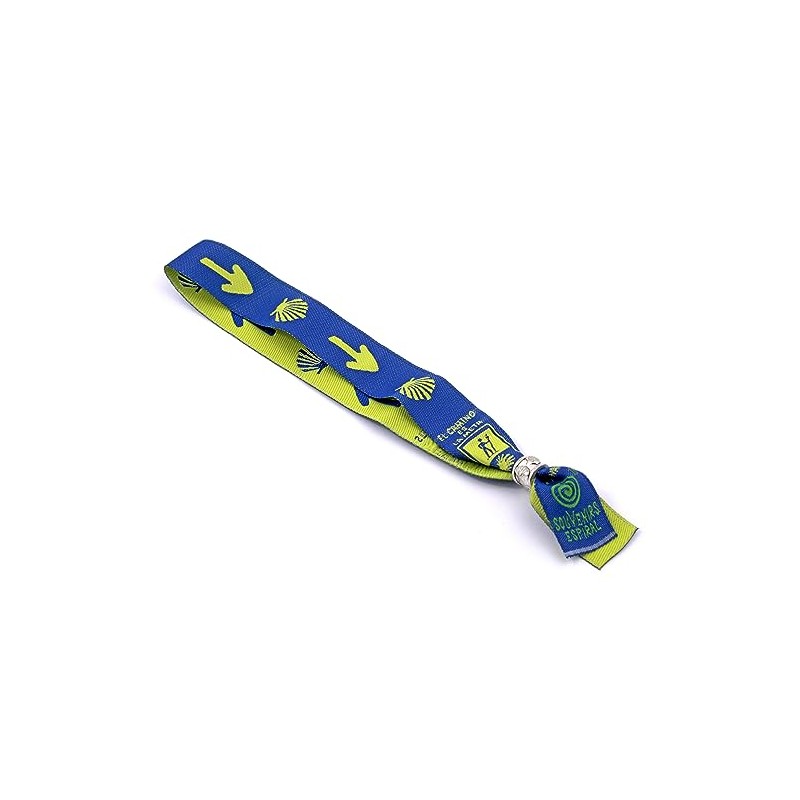 Scallop and Arrow Fabric Bracelet, Fabric, Shell