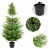 SEVENLOVE 96" Artificial Cedar Topiary Tree One Set, 8FT SEVENLOVE