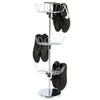 Three Tier Revolving Shoe Tree Orgainzer Rack with Chrome Finish