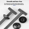 LZECJ 100Pcs Universal Automotive Zip Tie Retainer Clips, Nylon Push