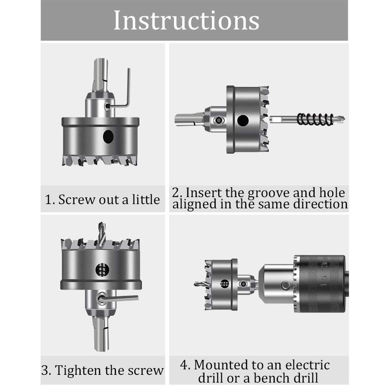 50mm TCT Hole Saw, 2” Cutting Diameter Tungsten Carbide Tipped