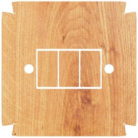 Wood Effect Light Switch Sticker to fit Crabtree 4173 Tripple