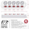 CSL Power Strip 5-Way Switchable with On/Off Switch for Each