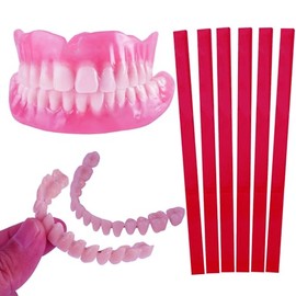 Easy and Convenient Home DIY Denture kit, Make Your own Temporary top and Bottom Denture Kits Restoration of Missing Teeth (BAISE18)