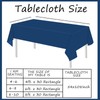 Laroder 2 Pack 54 x 108 Inch Navy Blue Tablecloth
