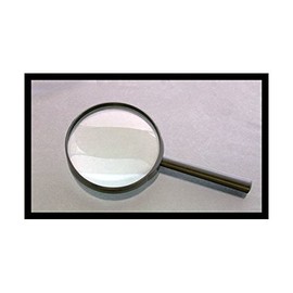 5 Power Black Plastic Body 3.5'' Diameter Magnifier