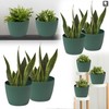 TULMERO Matte Flower Pot, Plastic Planter, Decorative Pot for Large