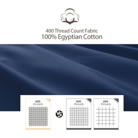 Shunjie.Home 100% Egyptian Cotton 400 Thread Count Queen Size Sateen Fitted Sheet Only, Deep Pocket for 15" Mattress, Luxuriously Soft, Durable, and Breathable Bed Linen for Ultimate Comfort