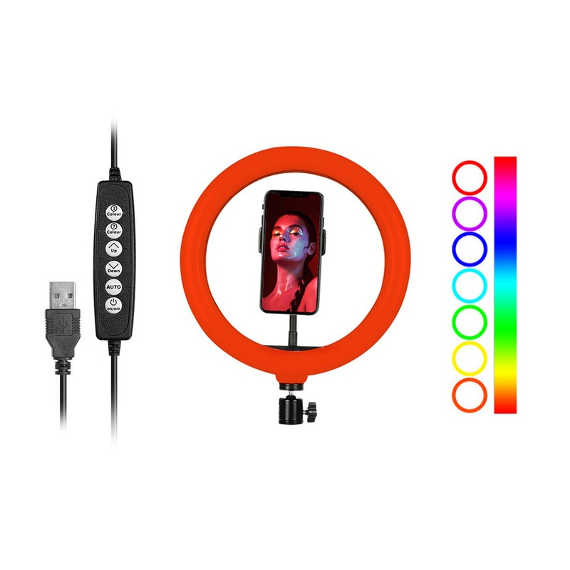 10 Inch RGB Ring Light LED Colorful Fill-in Light for