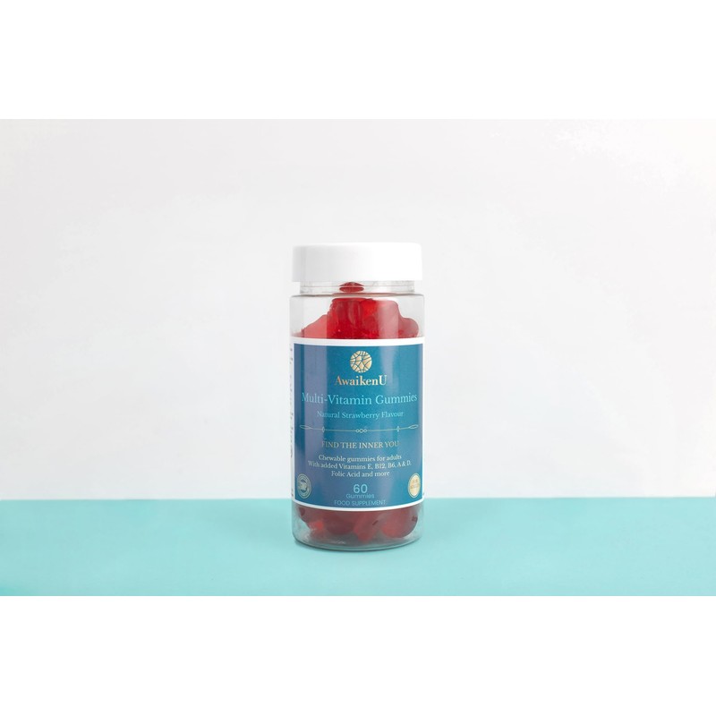 Multivitamin Gummies for Adults- Strawberry Flavour- 60 Gummies- Essential Vitamins