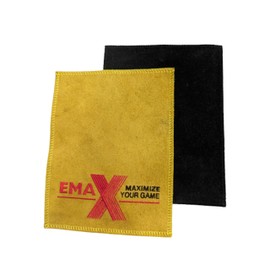 EMAX Bowling Shammy - Bowling Ball Towel | Cleaning Pad for Bowling Balls | Leather Bowling Cloth | Bowling Accessories | Ball Care Cloth | Yellow