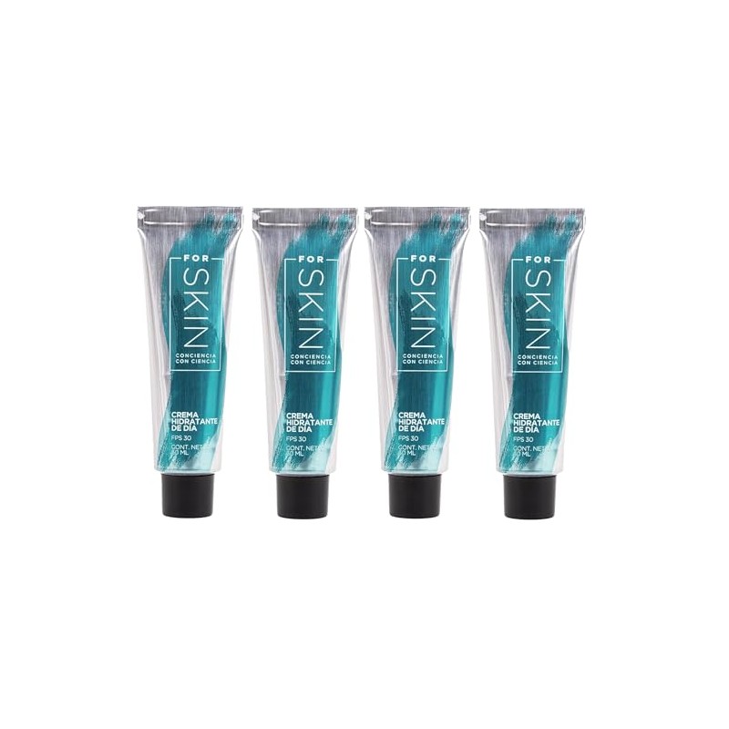 Kit 4 Cremas Hidratantes Faciales de Día con Protector Solar,