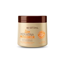 PLACENTA LIFE BE NATURAL LISSO KERATINA Mask with Hydrolyzed Keratin for a Straight and Shiny Hair- No More frizz- Have a perfect Smooth - (350 ml/11.