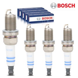 4x Original Bosch 0242240653 Spark Plugs Compatible with A208 A209 C208 C209 C215 CL203 R170 R171 S202 S203 S210 W169 W202 W203 W210 W220i30 S-Type XF XJ XK
