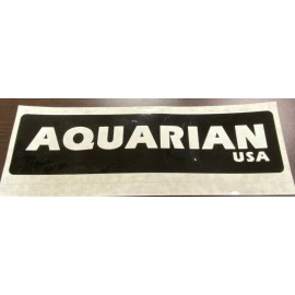 AQUARIUM AQUARIAN DRUM HEADS LARGE VINTAGE BUMPER STICKER DECAL 2.5 INCH X 8.5 INCH