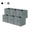 Cajas De Almacenamiento De Organizadora Tela Plegables/6pcs