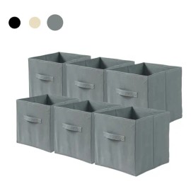 Cajas De Almacenamiento De Organizadora Tela Plegables/6pcs