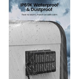 TECXERLLON RV Backup Camera Solar Magnetic Battery, Waterproof, Rechargeable Power Supply with Strong Magnetic Mount, Compatible Only with TECXERLLON RV Wireless Cameras