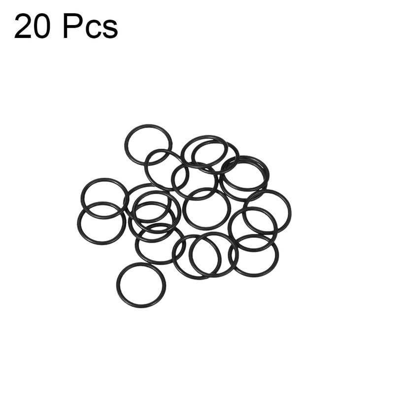 sourcing map Nitrile Rubber O-Rings 11 mm AD 9 mm