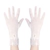 ITODA Summer UV Resistant Gloves, Women's Lace Gloves, Wedding Gloves,