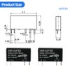 (10pcs)12V 5V 3v 3.3V Solid State Relay 1a,dc SSR,Input:3-32Vdc,Output:5-60Vdc,41Fdd,Non-Contact,Mini,Slim Ac