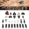 100 Pieces Oscillating Multi-Tool Saw Blades and Accessories Set Oscillating