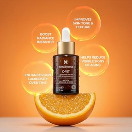 SESDERMA C-VIT Serum Facial Vitamina C Suero Hidratante Anti Edad Anti Manchas Tonificador y Reafirmante 30 ml