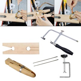 OSCAR Professional Jewelry Making Tool Kit Saw Frame Bench Pin Clamp Tools Set