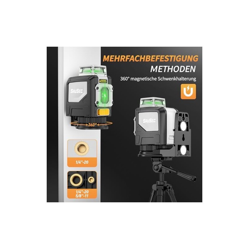 1 360 Self-Nivellierendes Laser-Nivellierendes 5 líneas 45 m Láser Cruz