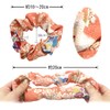 COCOLUCK Japanese Pattern Crepe Scrunchie Hair Rubber Volume Hair Rubber