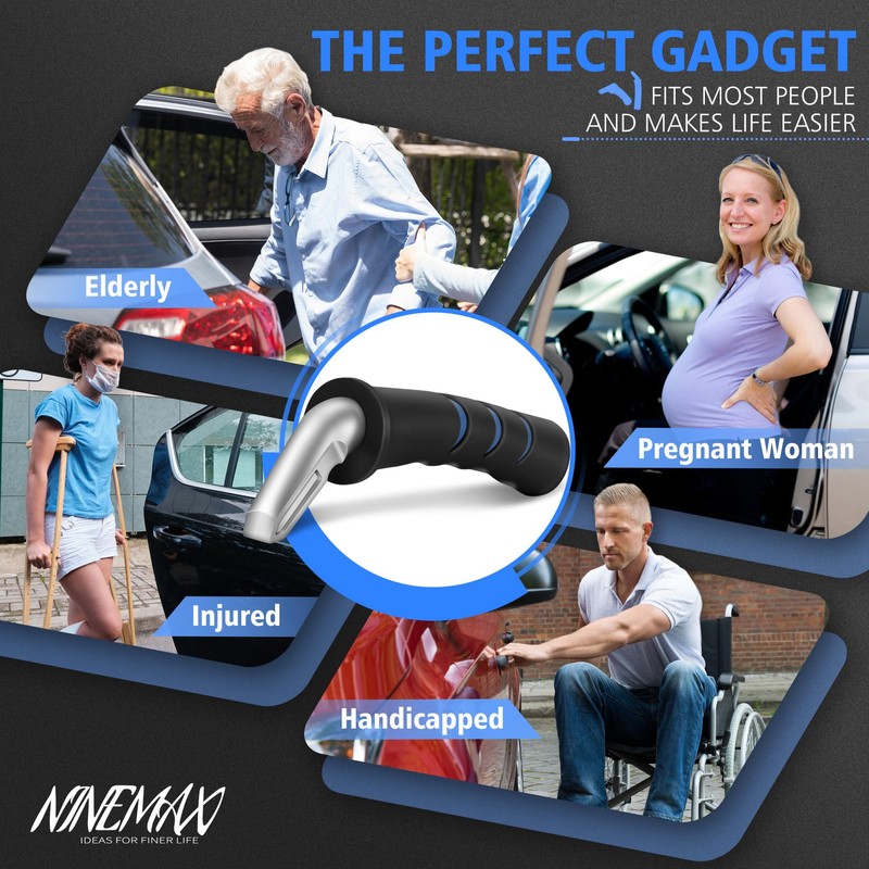 NINEMAX 2pcs Car Handle Assist for Elderly Car Door Handle
