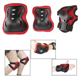 BOSONER Kids/Youth Knee Pads Elbow Pads Toddler Protective Gear Set with Wrist Guards 6 in 1 for Roller Skates Cycling BMX Bike Skateboard Inline Skatings Scooter Riding Sports, Volleyball, Football