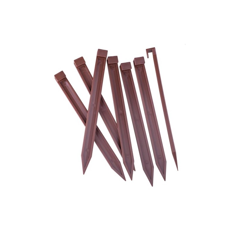 Landscape Edging Spikes, 12 Pcs 10 Inch Garden Stakes Anchoring