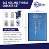 HexSizer 6-in-1 SAE Hex and Thread Gauge Set - Dual