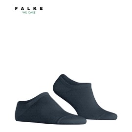 FALKE Men's Family Socks Breathable Sustainable Cotton Invisible High Cut Reinforced Skin Friendly Soft Edge for Pressure-free Fit and Best Hold Plain 1 Pair, Blue Navy Melange 6127