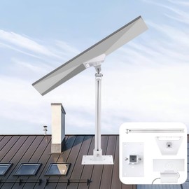 Starlink Gen 3 Mount Kit,Aluminum Alloy 360°Adjustable Wall Mount for Starlink Gen 3,Universal Compatibility with Starlink Standard Dish,Includes Starlink Gen 3 Router Holder (White)