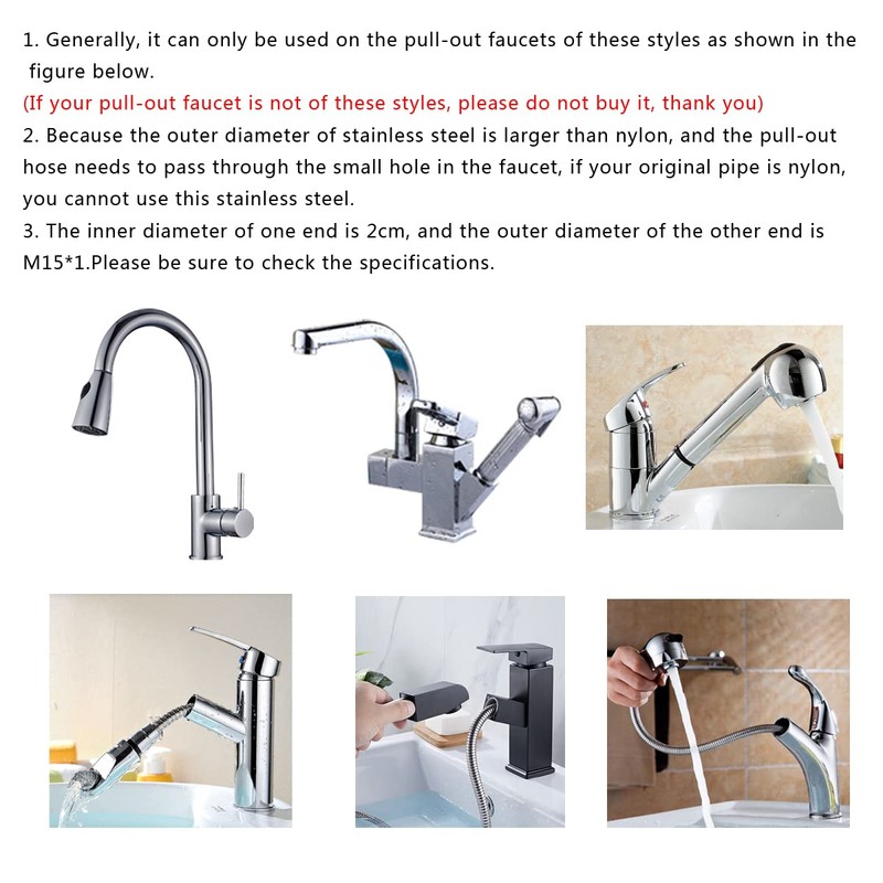 Kitchen 59-Inch or 150CM Pull Down Sink Faucet Replacement Pull