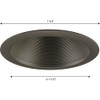 Progress Lighting P8066-20 Step Baffle for Insulated Ceilings 7-3/4-Inch Outside