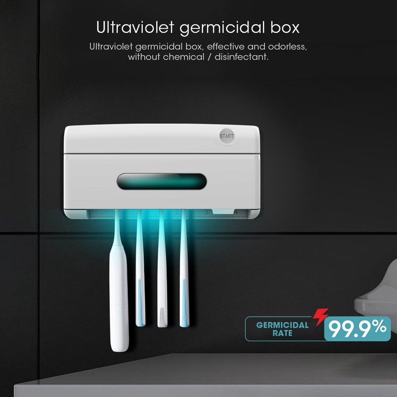 Multifunctional UV Toothbrush Shaver Germicidal Box Portable Ultraviolet Storage Automatic