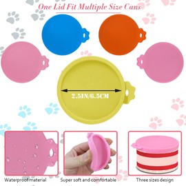 4 Pcs Food Can Lids Pet Can Covers, Silicone Small Pet Food Can Lids Covers for 3 oz 2.5 oz Cat Food Cans.