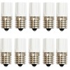 E17 Base Glow Bulb, 10-30W, Set of 10, Screw Type