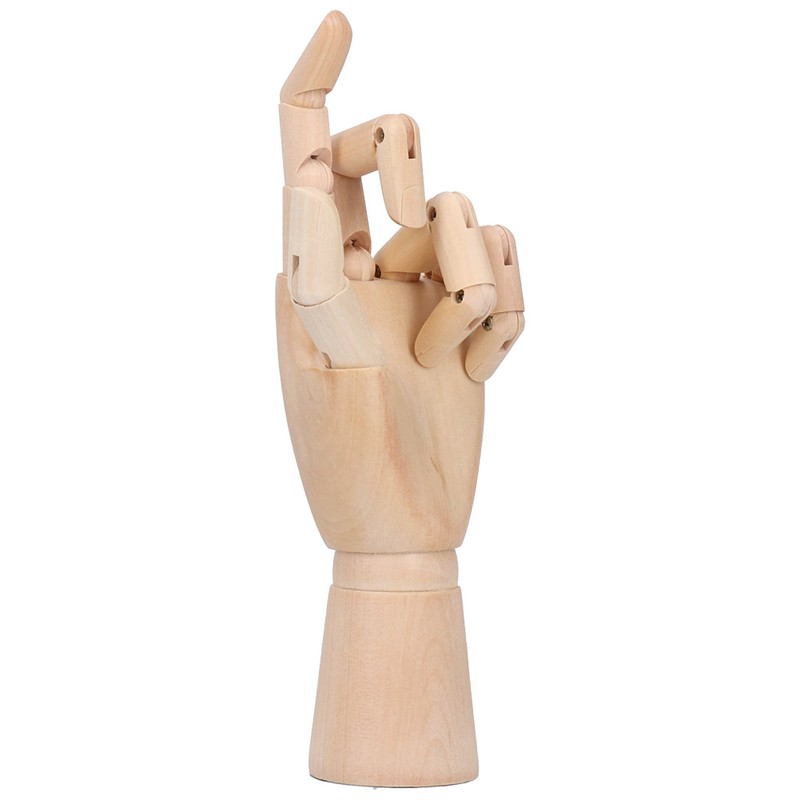 Wooden Hand Model Art Joint Puppet Decoration Artist Drawing Wood