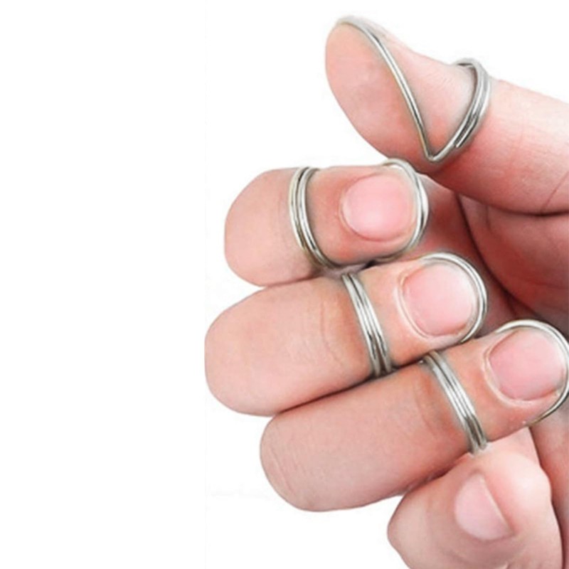 4 Pcs Butterfly Finger Picks - Adjustable Alloy Thumb Picks