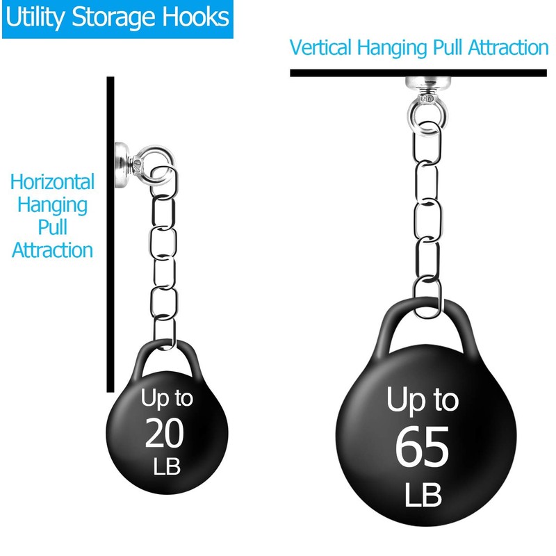 Wukong 1.26''D X 1.38''H Strong Permanent Rare Earth Magnets,84 LBS(38
