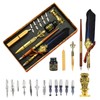 Joyeee Feather Calligraphy Pen and Ink Set, with Wax Seal