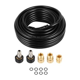 OCPTY 3200 PSI Pressure Washer Hose 50 ft Kink Resistance, 1/4; 15M,Extension Power Washer Hose with M22 to 3/8; Quick Connect Adapters for Replacement