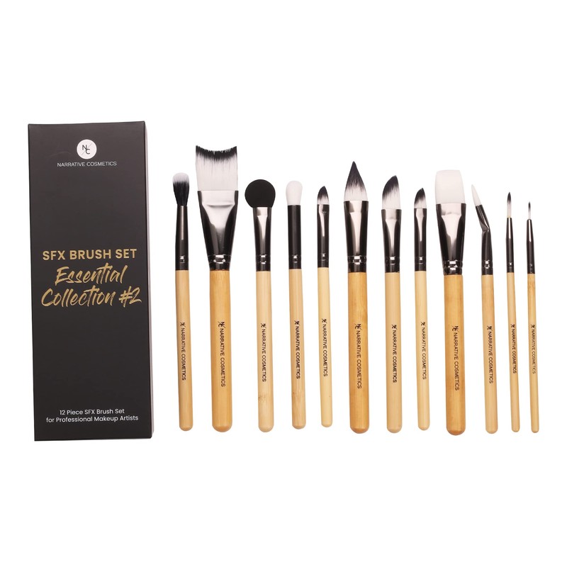 Set de brochas SFX de Narrative Cosmetics, Coleccin Esencial 2,