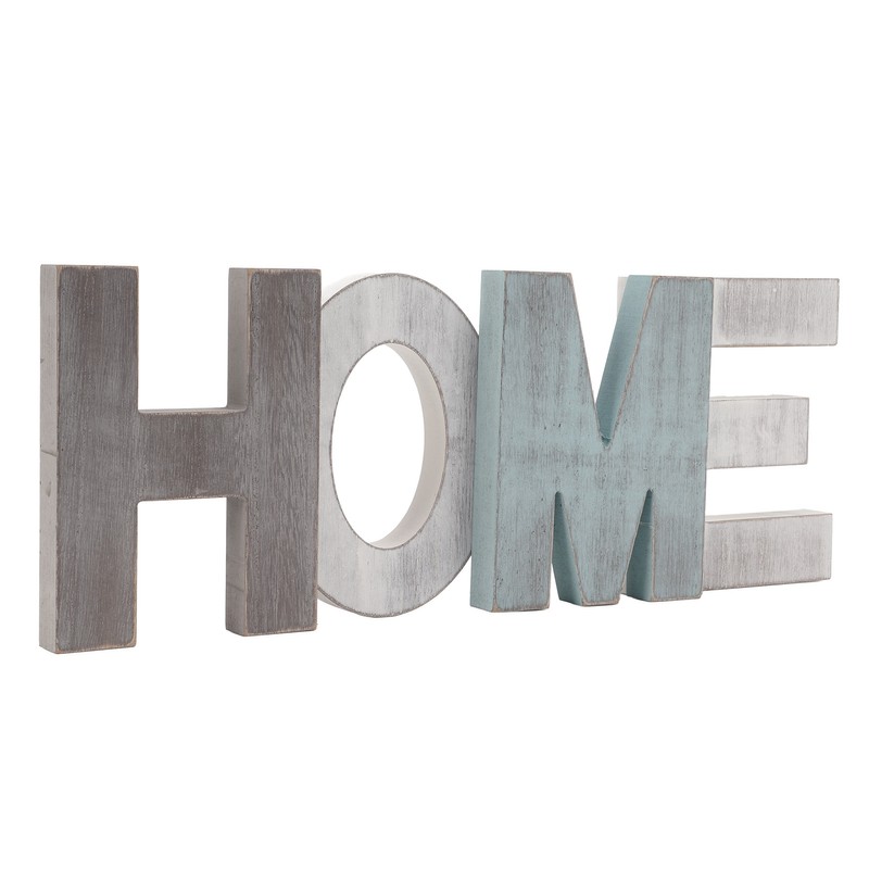 Wood HOME Sign Distressed Retro One Piece Design Exquisite Wooden